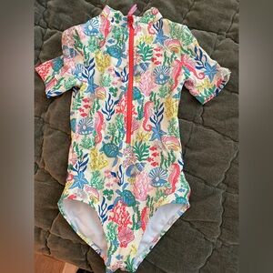 Boden Colorful Girls Short-Sleeve Swimwear